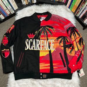 JH DESIGN SCARFACE JACKET AL PACINO 2006 JEFF HAMILTON COAT SIZE 5XL